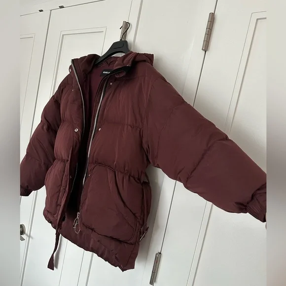 SOLD! SOLD! IENKI IENKI Puffer Jacket in Bordeaux Nylon Size M - Picture 16 of 16